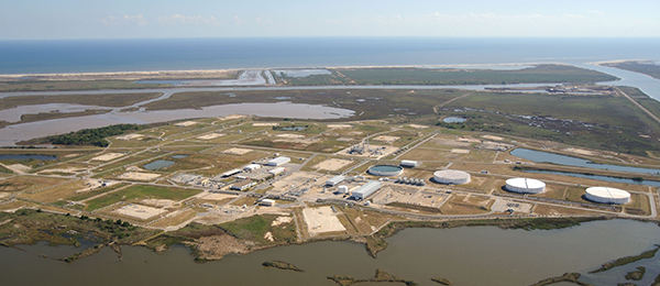 The Bryan Mound Strategic Petroleum Reserve site, one of several in the U.S., is capable of holding 226 million barrels of oil. Source: The Center for Land Use Interpretation.