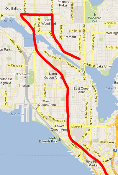My first idea for a subway route, which I've since disavowed and am slightly embarrassed to have ever considered.