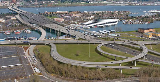 The Columbia River Crossing proposal, in Portland, Oregon.