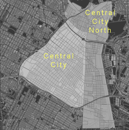 The two Community Plan Areas being updated through the DTLA 2040 effort, Central City and Central City North.